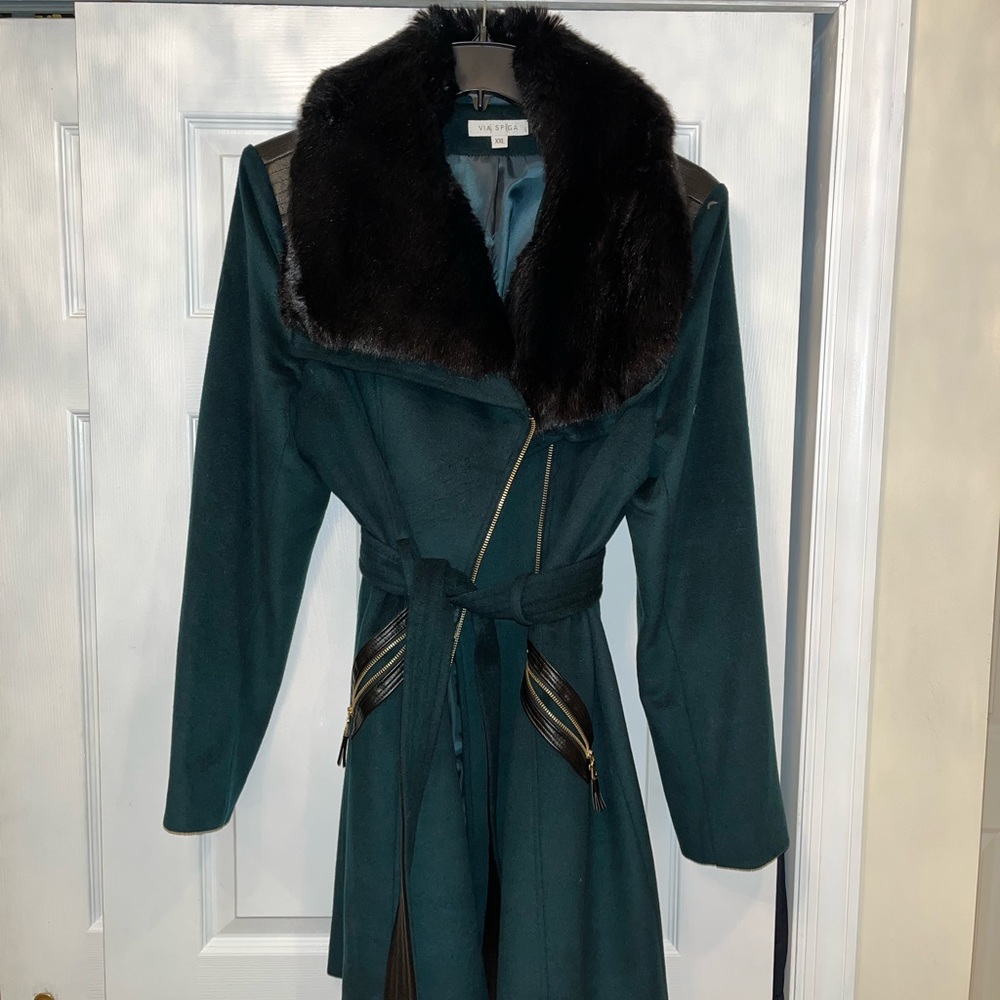 Via spiga green coat